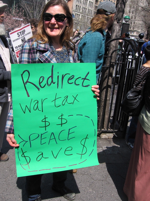 Redirect War Taxes . . . Peace Saves